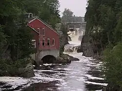 Magaguadavic River gorge in St. George
