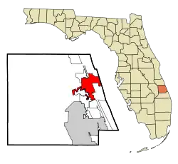 Location in St. Lucie County and the state of فلوریدا