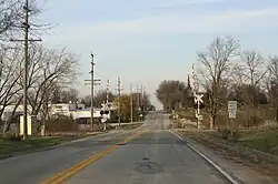 Looking north at St. John