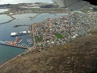 Aerial view of Saint-Pierre
