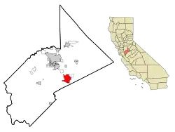 Location in شهرستان استانیسلاس، کالیفرنیا and the state of کالیفرنیا