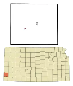 Location of Manter, Kansas