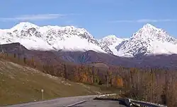 Mountains surrounding Sutton in late fall.