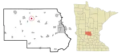 Location of Freeport, Minnesota
