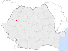 Location of Ştei