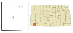 Location of Moscow, Kansas