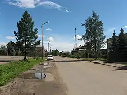 A street in the selo of Novodugino، the administrative center of the district