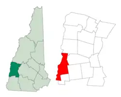 Location in شهرستان سالیوان، نیوهمپشایر
