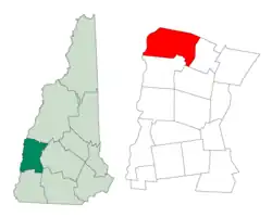 Location in شهرستان سالیوان، نیوهمپشایر، نیوهمپشایر