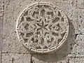 Detail of ornamental stonework on kiosk mosque