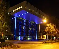 ساختمان SuperC در شب