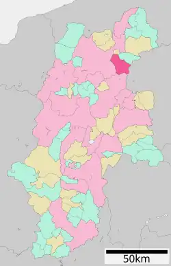 موقعیت Suzaka در استان ناگانو