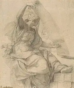 سیبل (حدود ۱۵۴۰ تا ۱۵۴۵); موزه ارمیتاژ،  سن پترزبورگقبل از ترمیم آن در سال ۲۰۰۴; ترینیتا دی مونتی،  رم