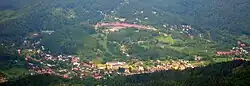 Szczyrk as seen from Skrzyczne mountain's slope