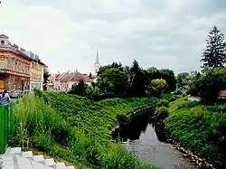 City centre with the Rába River