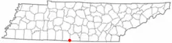 Location of Ardmore, Tennessee