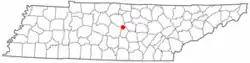 Location of Auburntown, Tennessee
