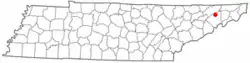 Location of Baileyton, Tennessee