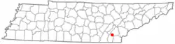 Location of Charleston, Tennessee