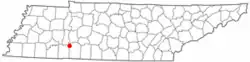 Location of Clifton, Tennessee