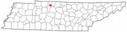 Location of Coopertown, Tennessee