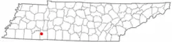 Location of Crump, Tennessee
