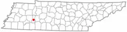 Location of Decaturville, Tennessee