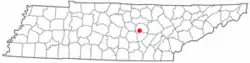 Location of Doyle, Tennessee
