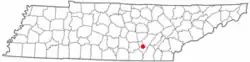 Location of Dunlap, Tennessee