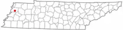 Location within the ایالات آمریکا of تنسی