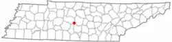 Location of Eagleville, Tennessee