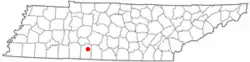 Location of Ethridge, Tennessee