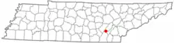 Location of Graysville, Tennessee