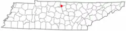 Location of Hartsville, Tennessee