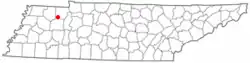 Location of Henry, Tennessee