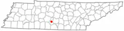 Location of Lewisburg, Tennessee
