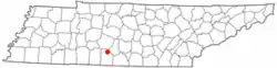 Location of Lynnville, Tennessee
