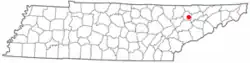 Location of Maynardville, Tennessee