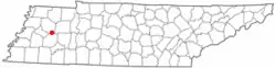 Location of Medina, Tennessee