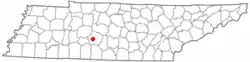 Location of Mount Pleasant, Tennessee
