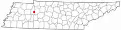 Location of New Johnsonville, Tennessee