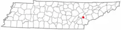 Location of Philadelphia, Tennessee