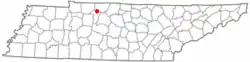 Location of Pleasant View, Tennessee