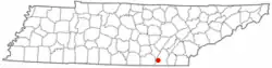 Location of Red Bank, Tennessee