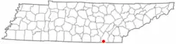 Location of Ridgeside, Tennessee