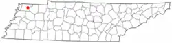 Location of Rives, Tennessee