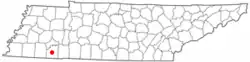 Location of Selmer, Tennessee