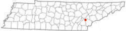 Location of Sweetwater, Tennessee