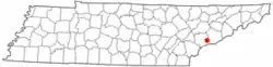 Location of Townsend, Tennessee