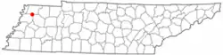 Location of Trimble, Tennessee